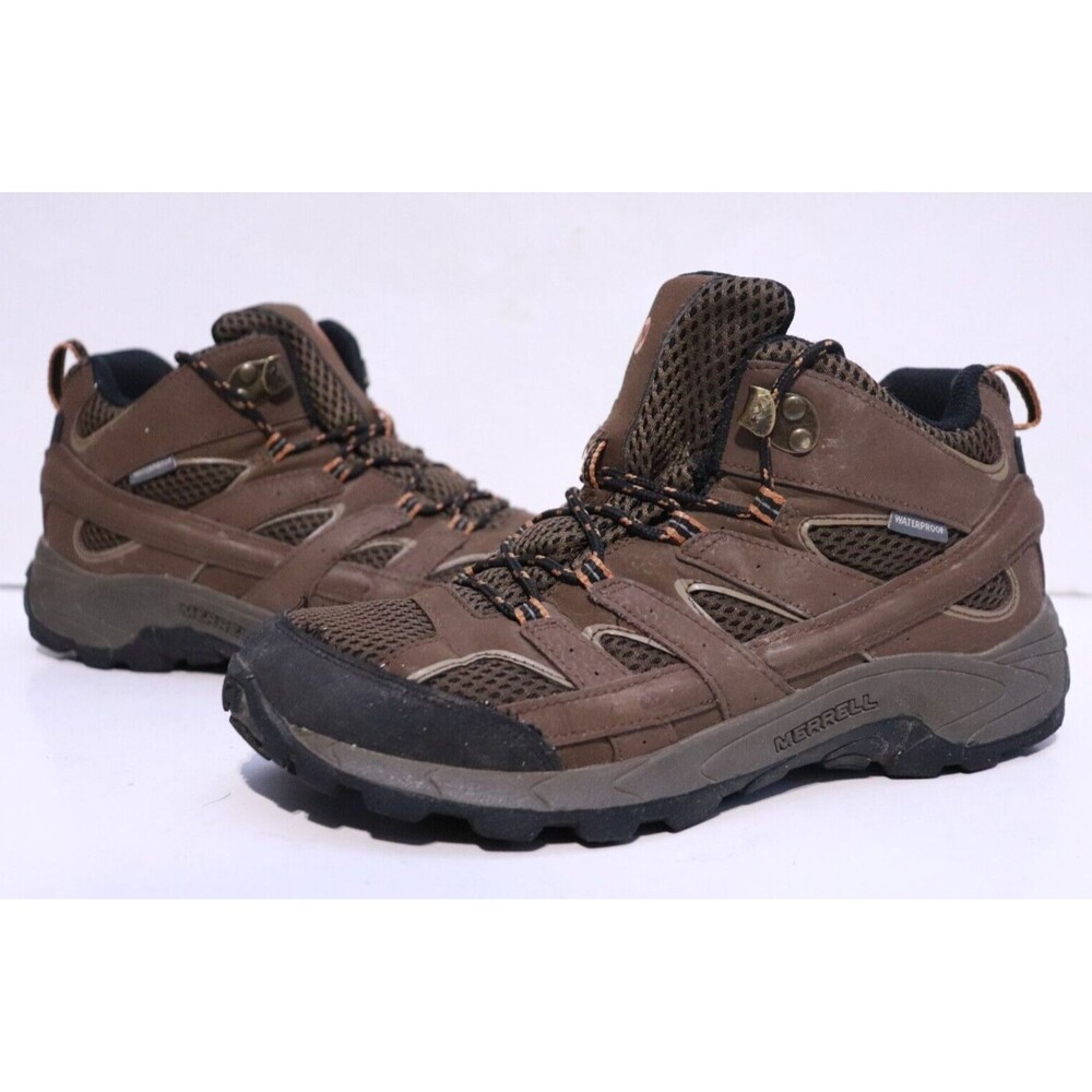 Merrell Brown and Black Kids Hiking Boots